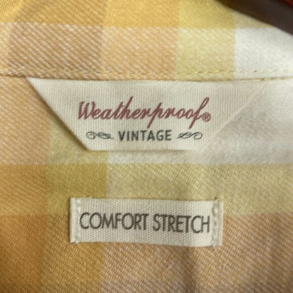Weatherproof Vintage Womens L Flannel Plaid Button-Up Shirt a1620 - Picture 3 of 11